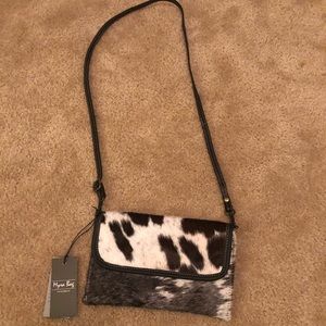 Myra cowhide crossbody/clutch